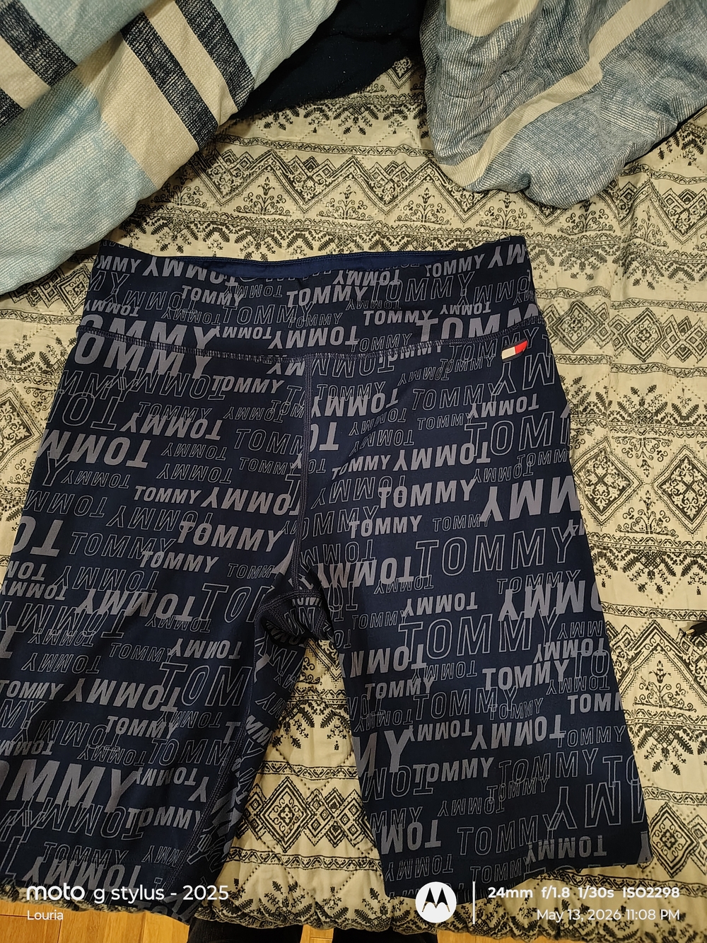 Tommy Hilfiger Navy Logo Swim Shorts